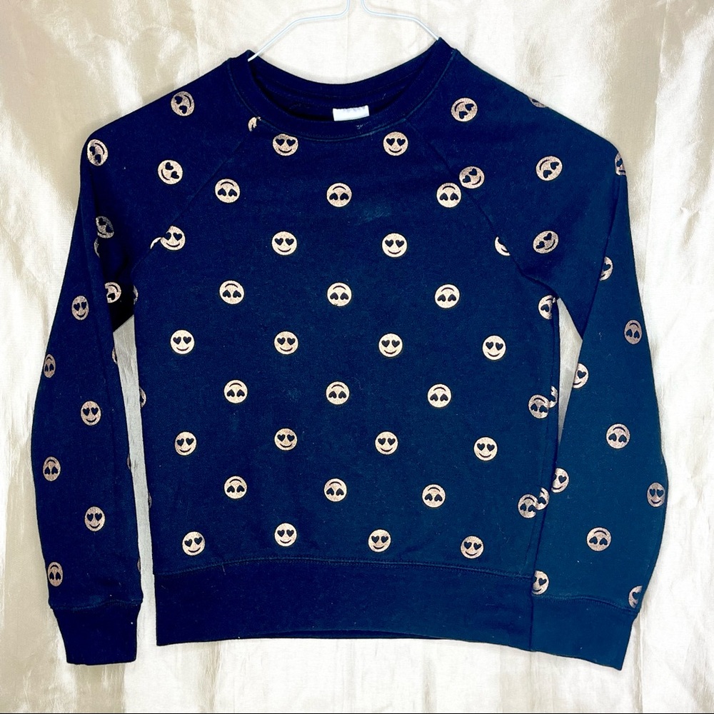 Athletics Works Girls Sweatshirt Pullover Black Size 7/8